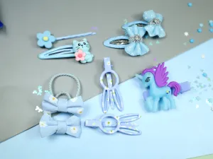 Kamule Sky Blue Theme Clips Set of 9 - Sky Blue