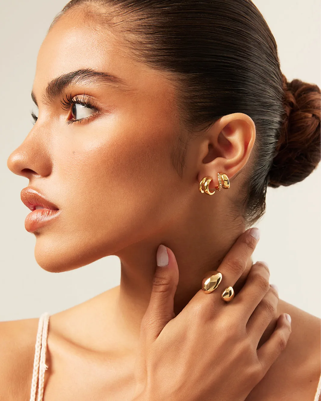 LIMA EARRING 2 PACK - GOLD PLATED 18K