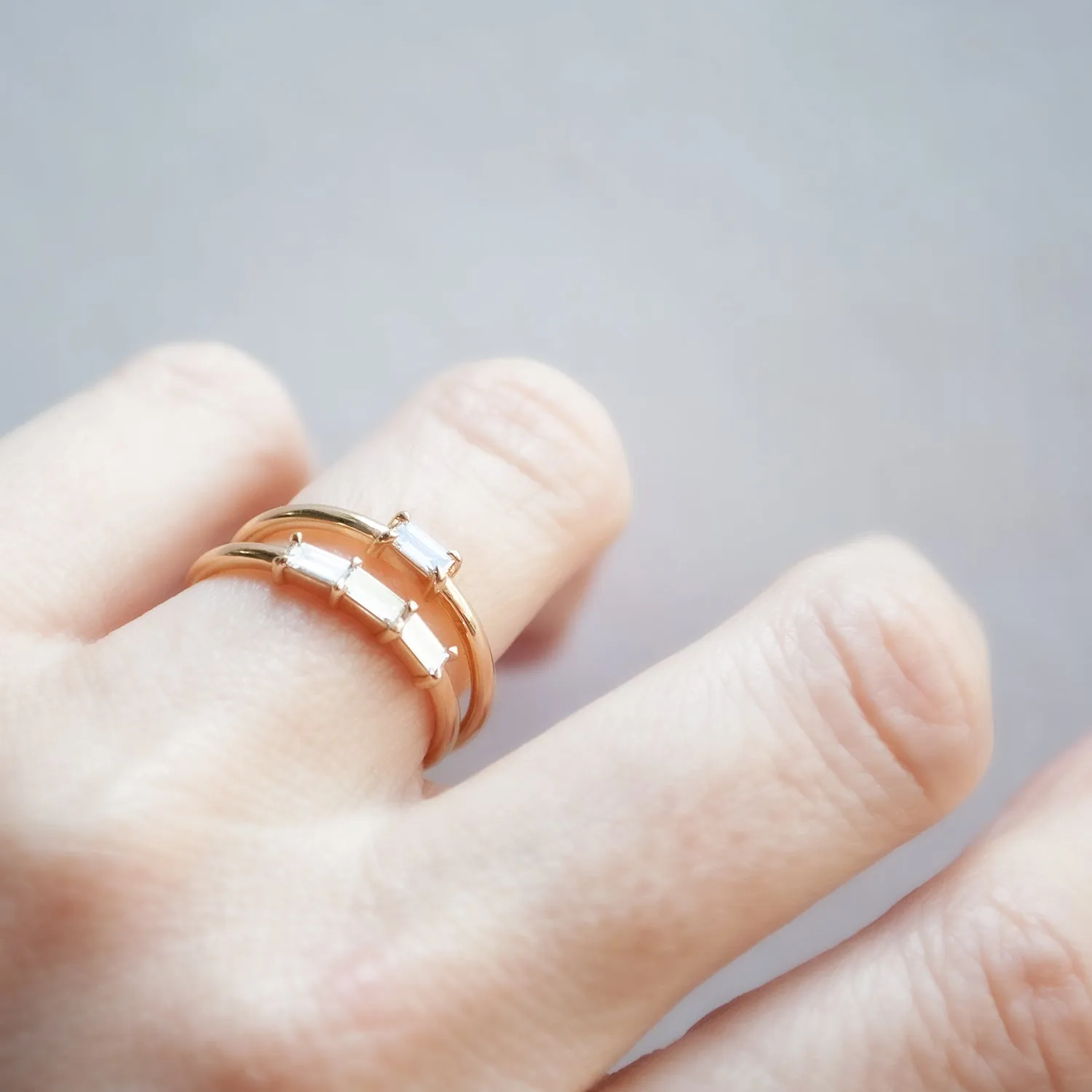 Linear Baguette Ring