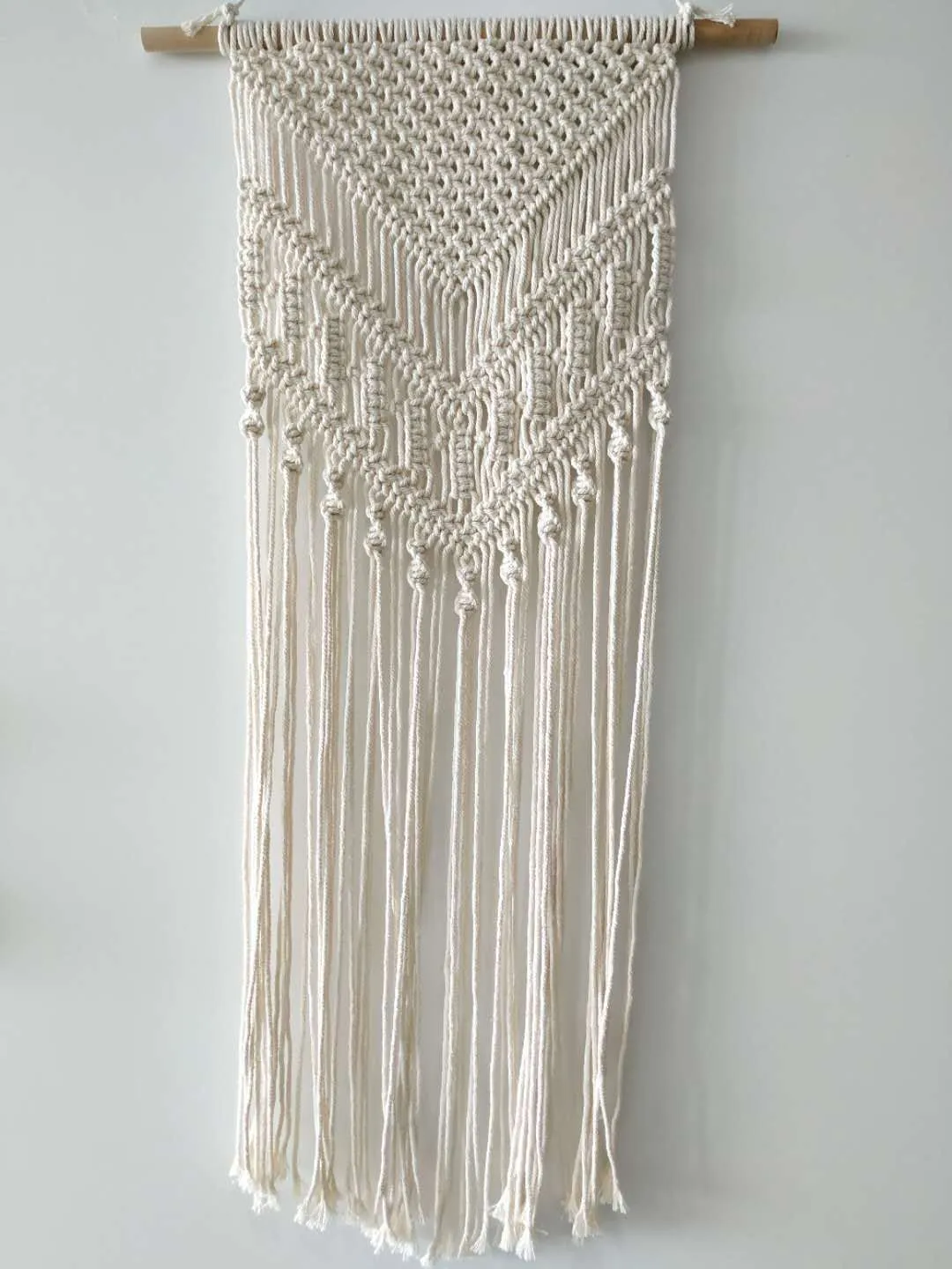 Macrame Wall Hanging - Boho Chic Woven Tapestry for Apartment Dorm Room Home Decor