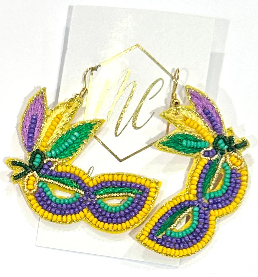 Mardi Gras Earrings