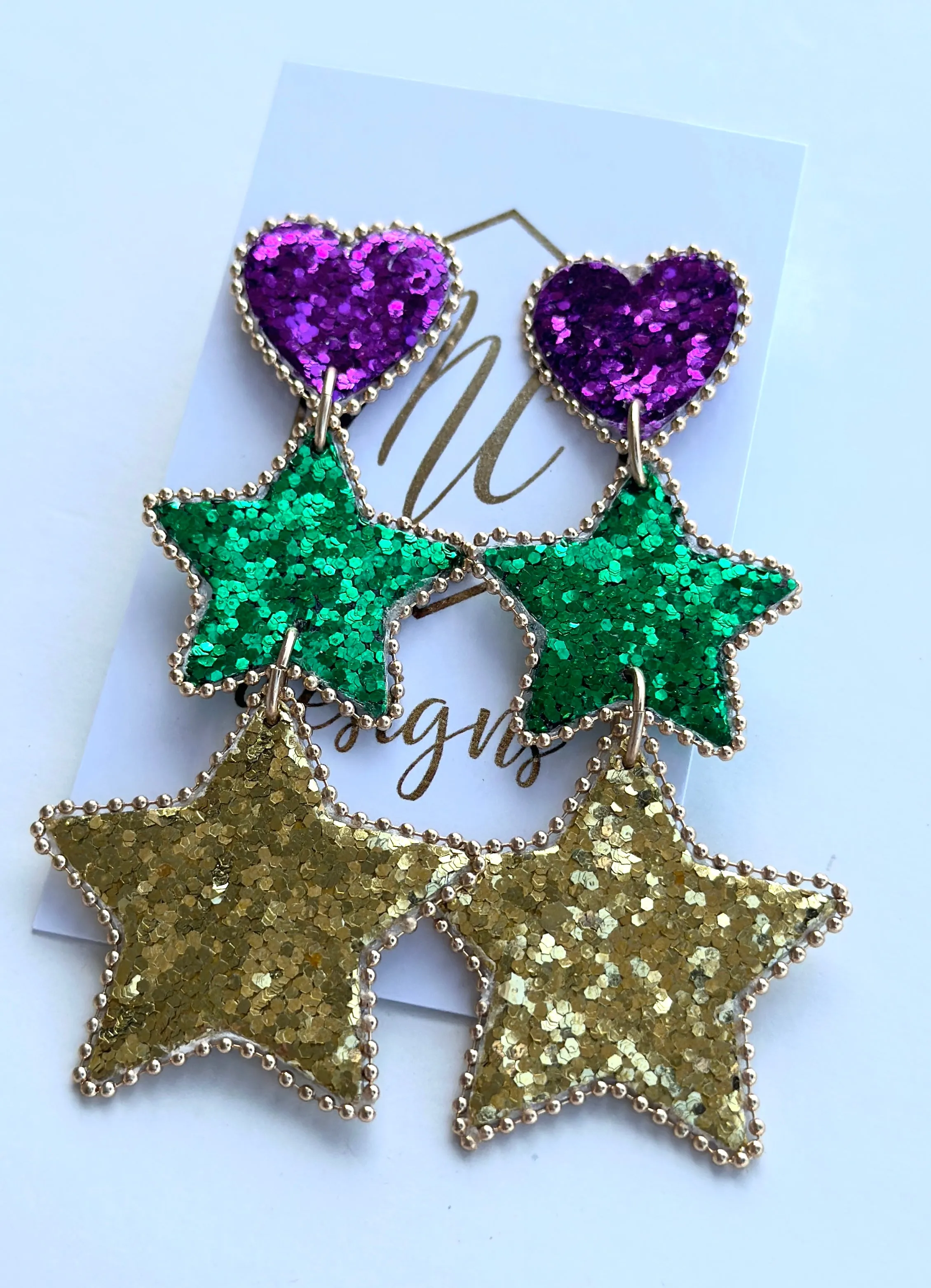 Mardi Gras Earrings