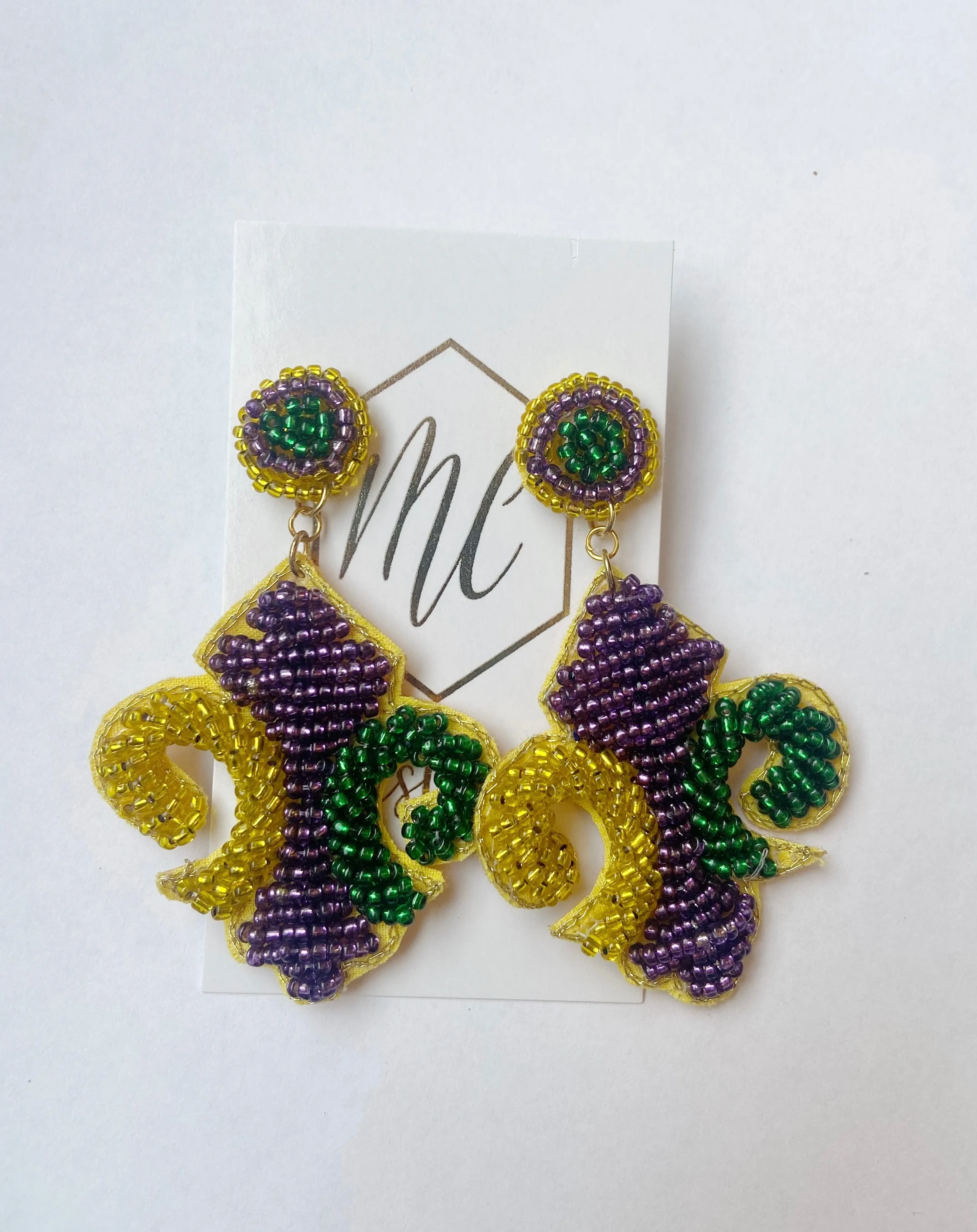 Mardi Gras Earrings