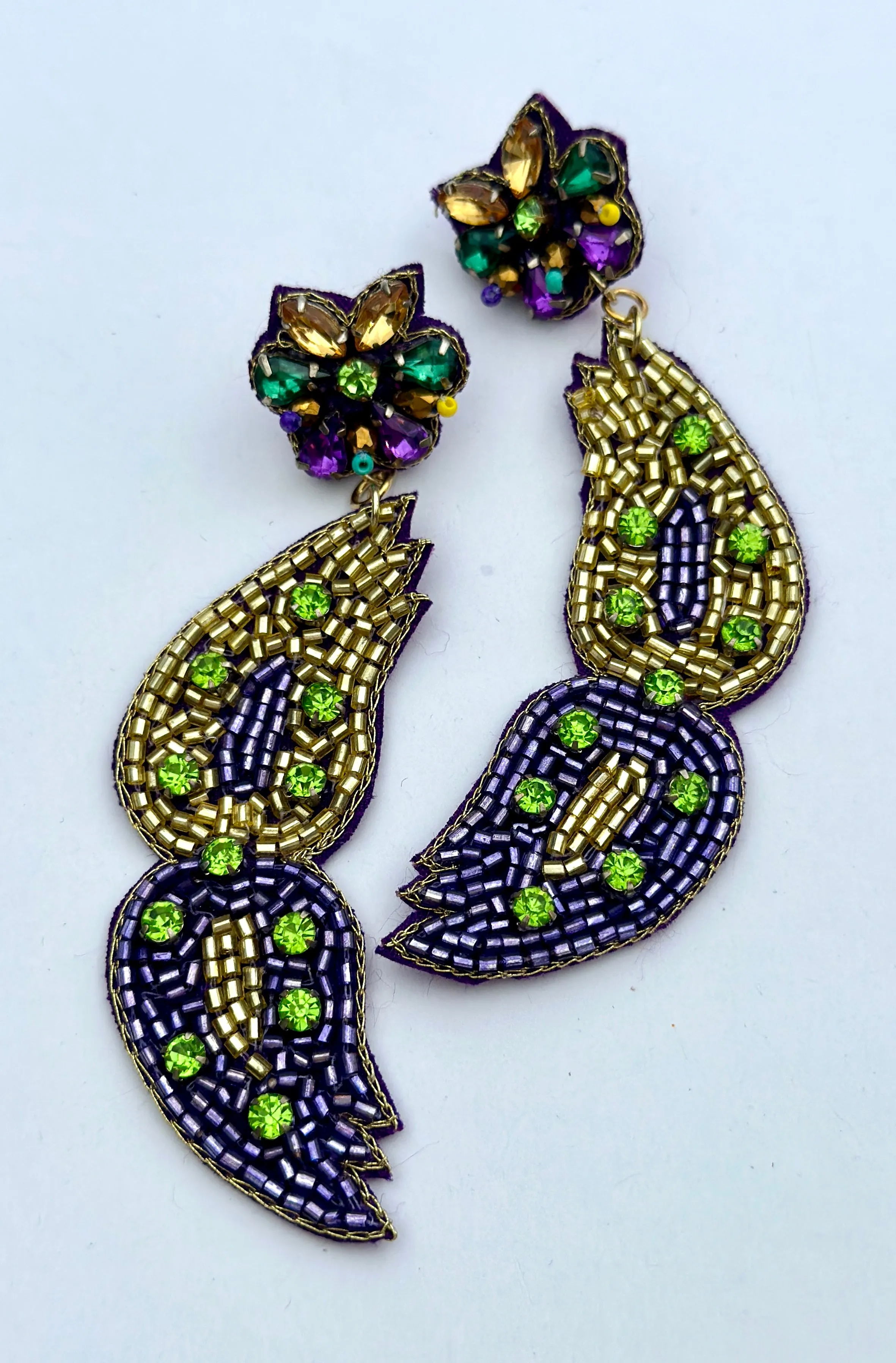 Mardi Gras Earrings