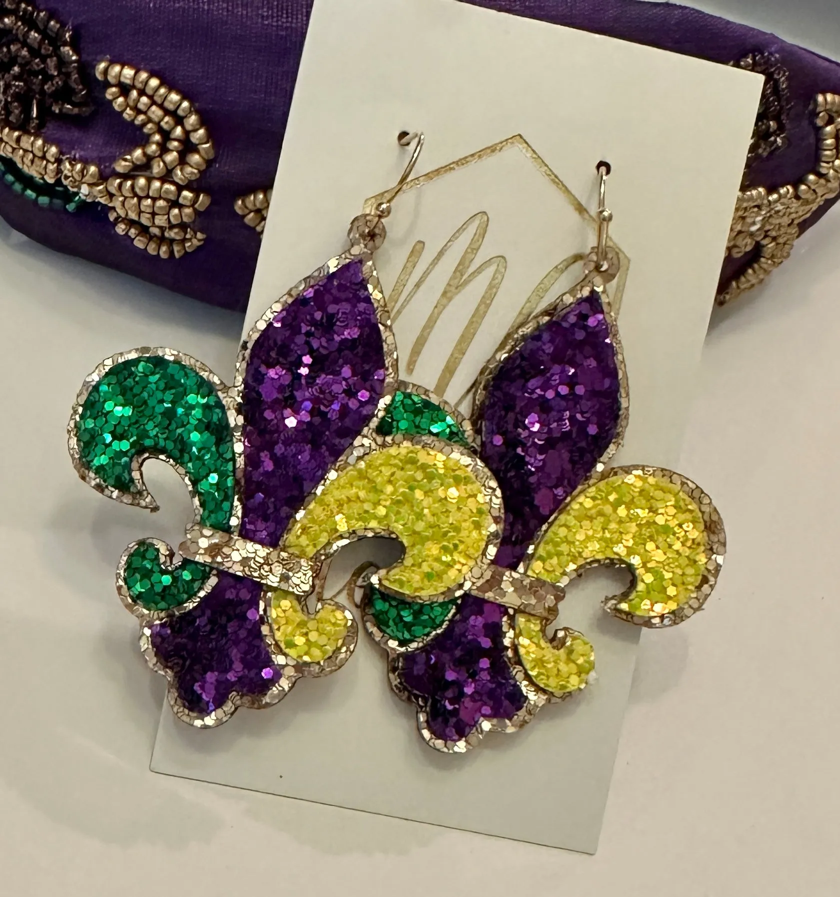 Mardi Gras Earrings