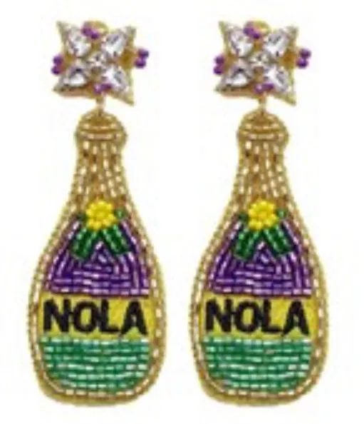 Mardi Gras Earrings