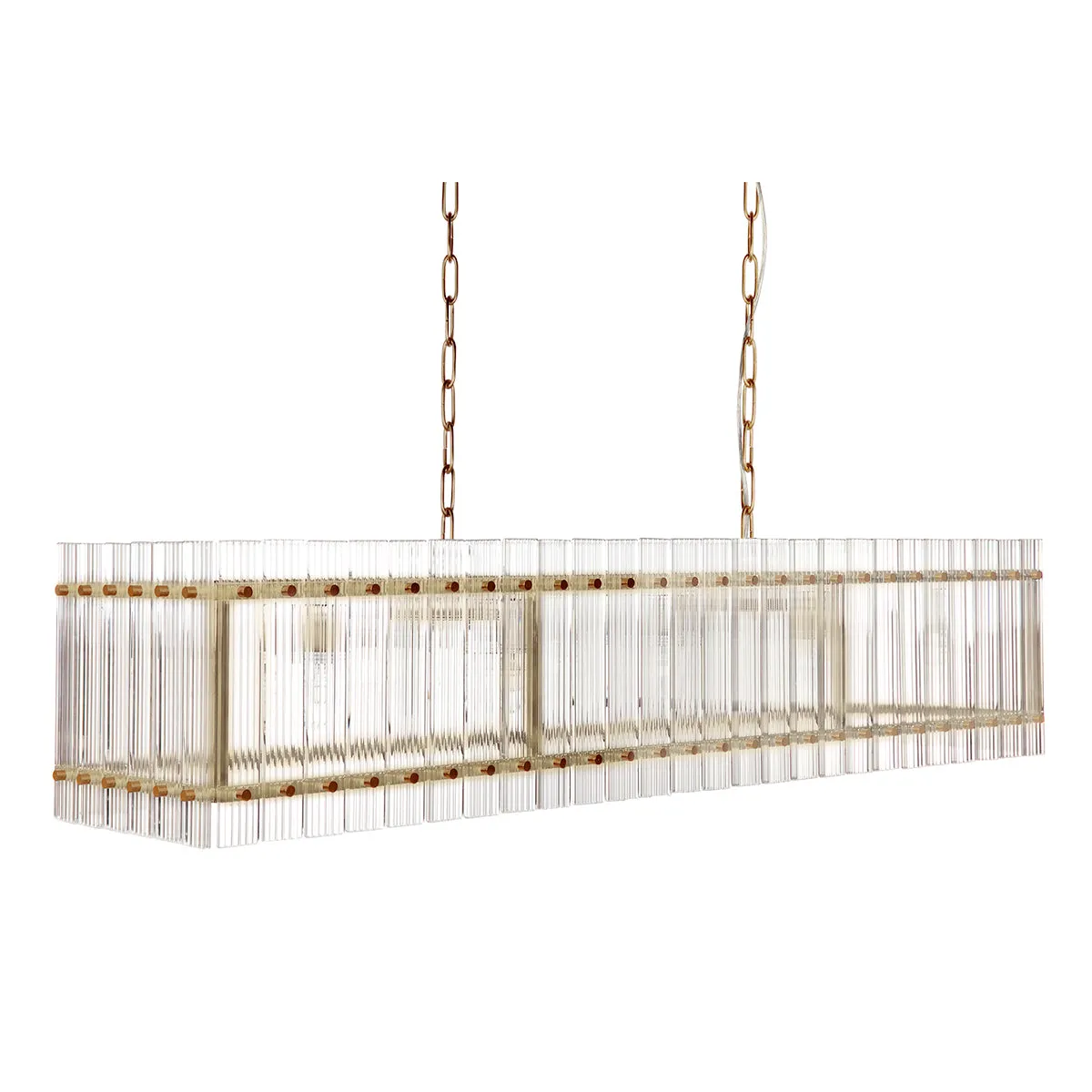 Paloma Pendant - Linear Brass