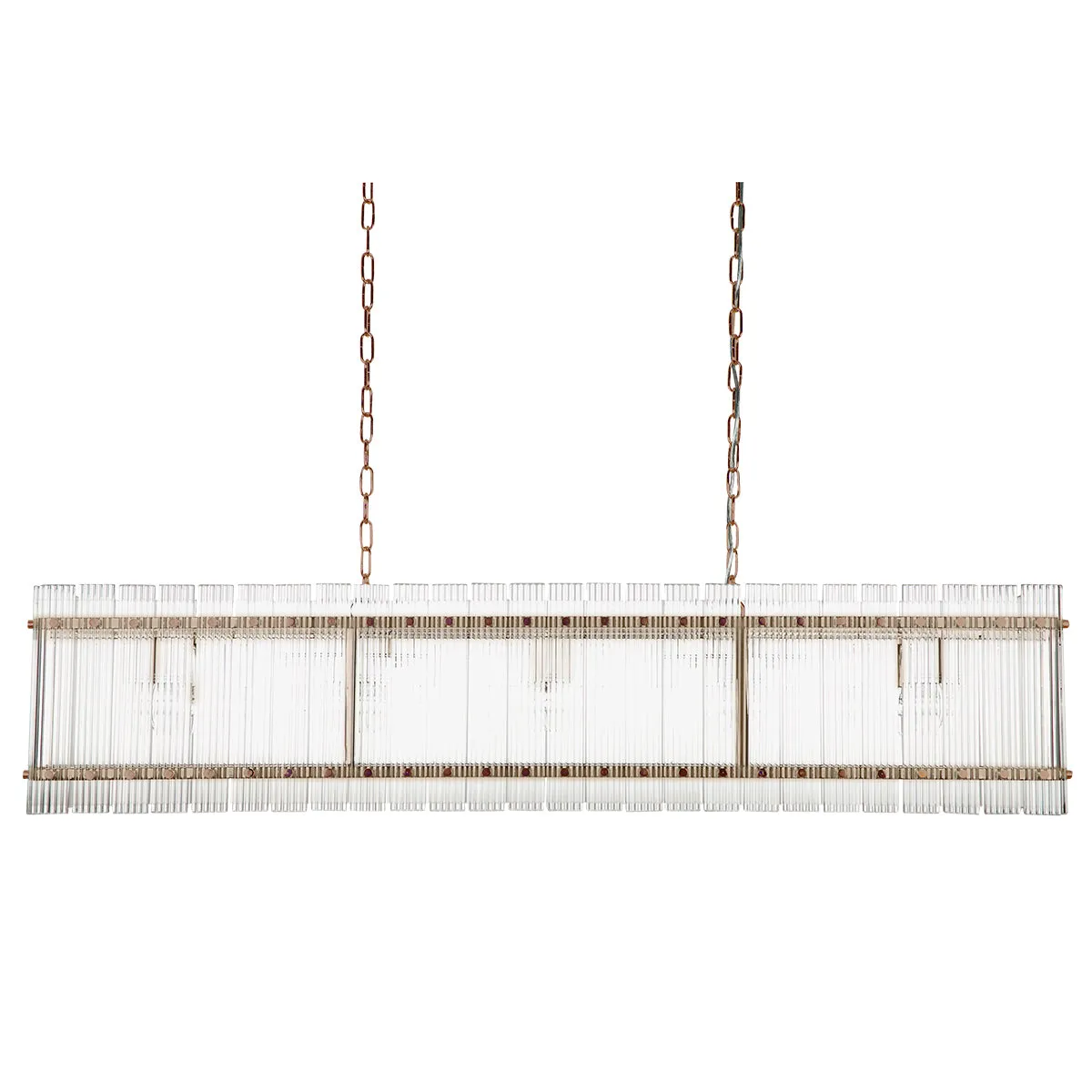 Paloma Pendant - Linear Brass