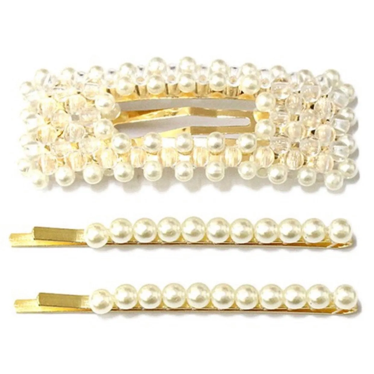 Pearl Hair Pins (Set of 3)