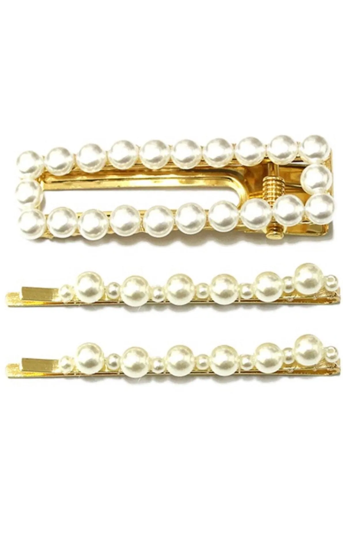 Pearl Hair Pins (Set of 3)