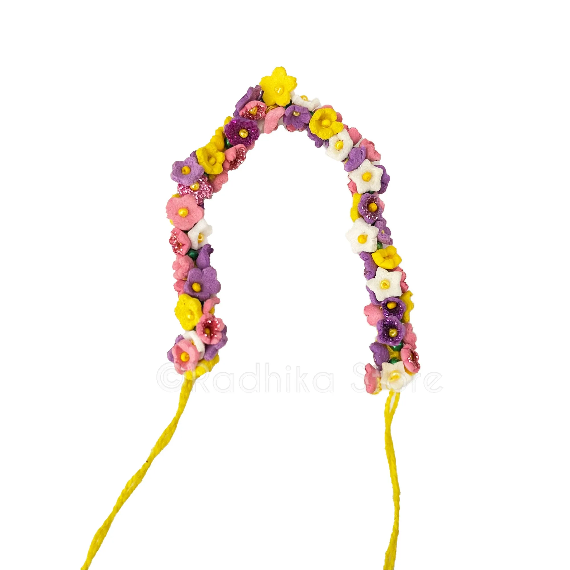 Purple Pink and Yellow - Deity Garland