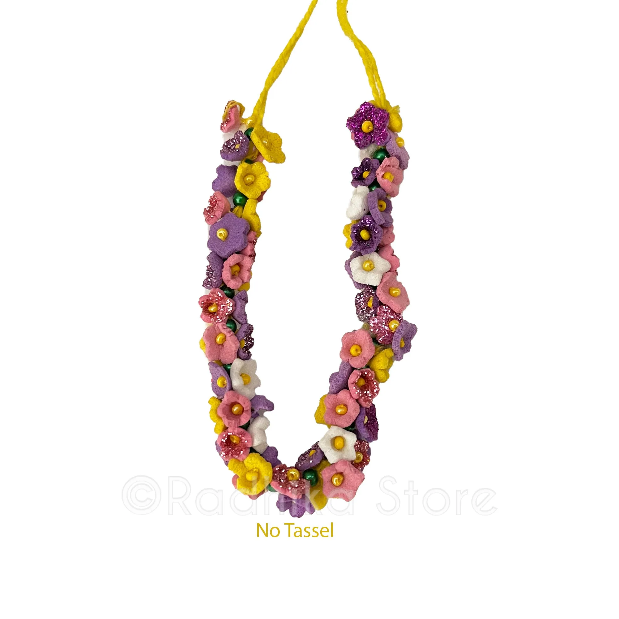 Purple Pink and Yellow - Deity Garland