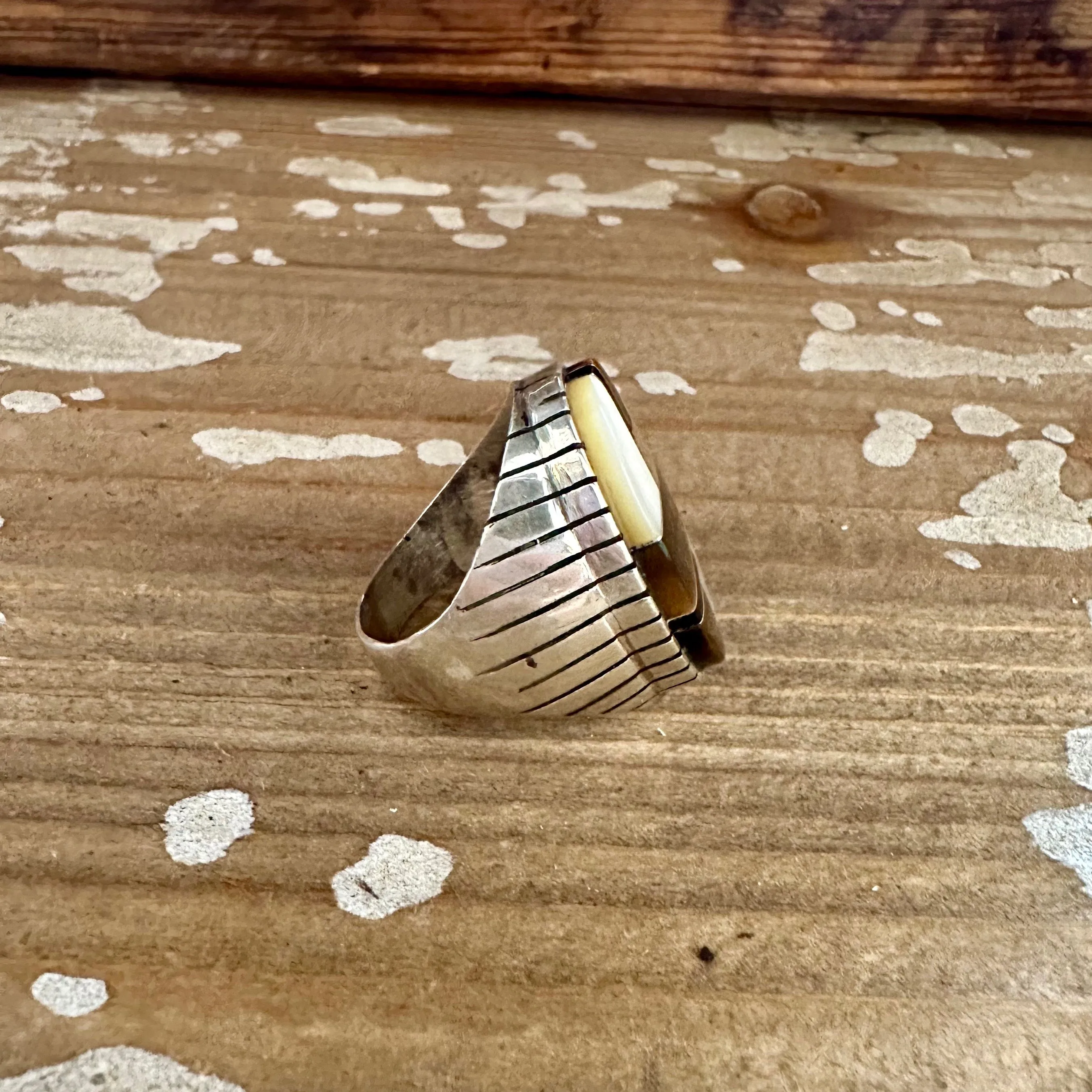 RAY JACK Navajo Handmade Ring Mens w/ Sterling Silver Tiger's Eye • Various Sizes