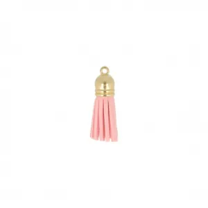 Rose Suede Tassel w/ Cap, 37mm