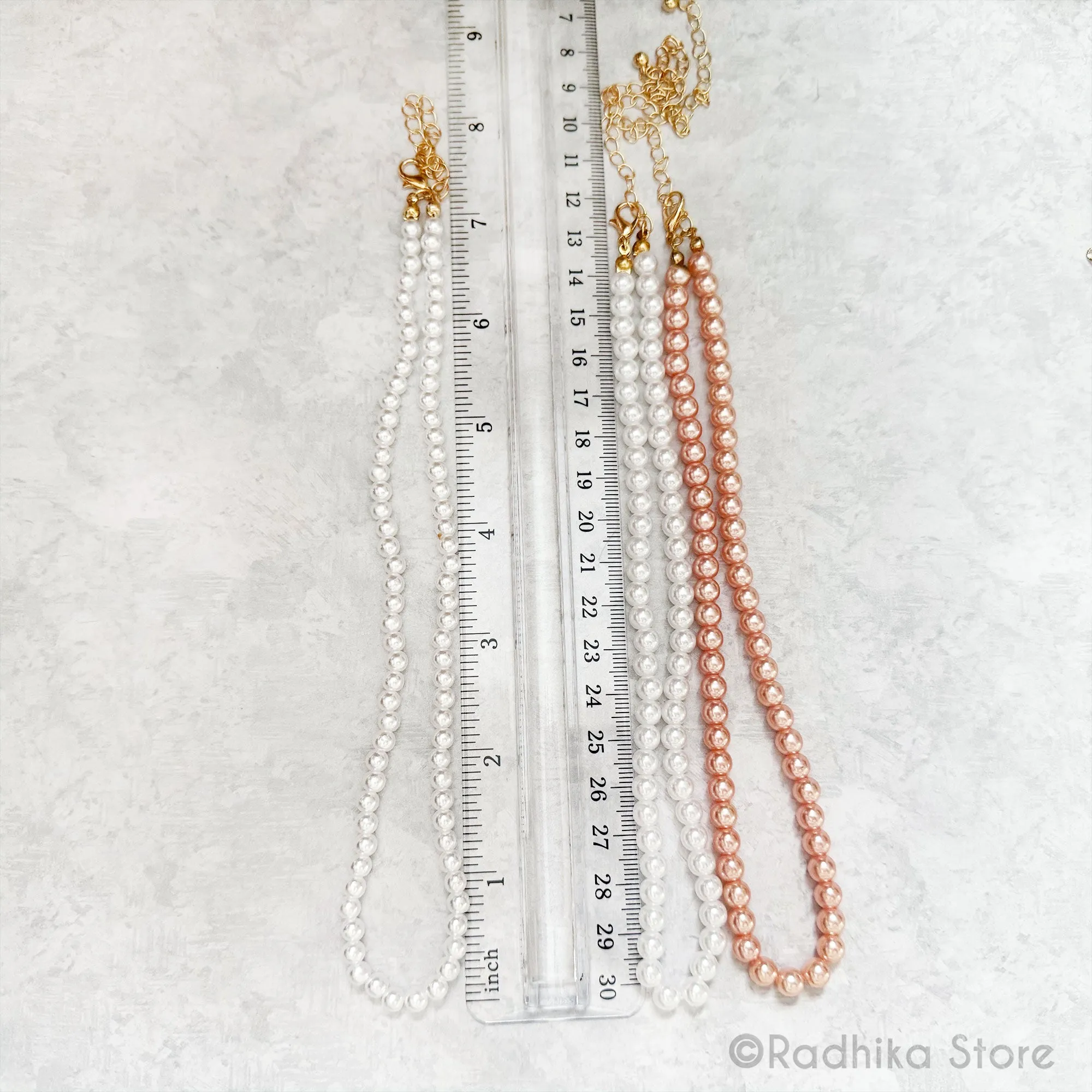 Small Pearls -  Deity Necklaces