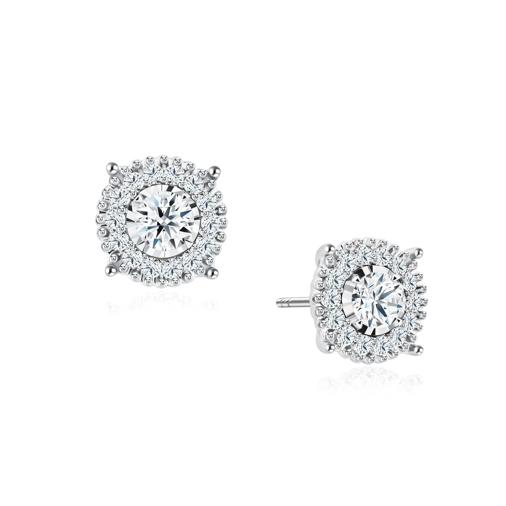 Starry Cluster Diamond Earrings