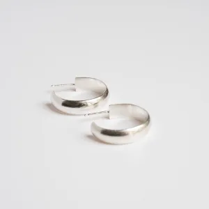 Sterling Silver Chunky Hoop Earrings