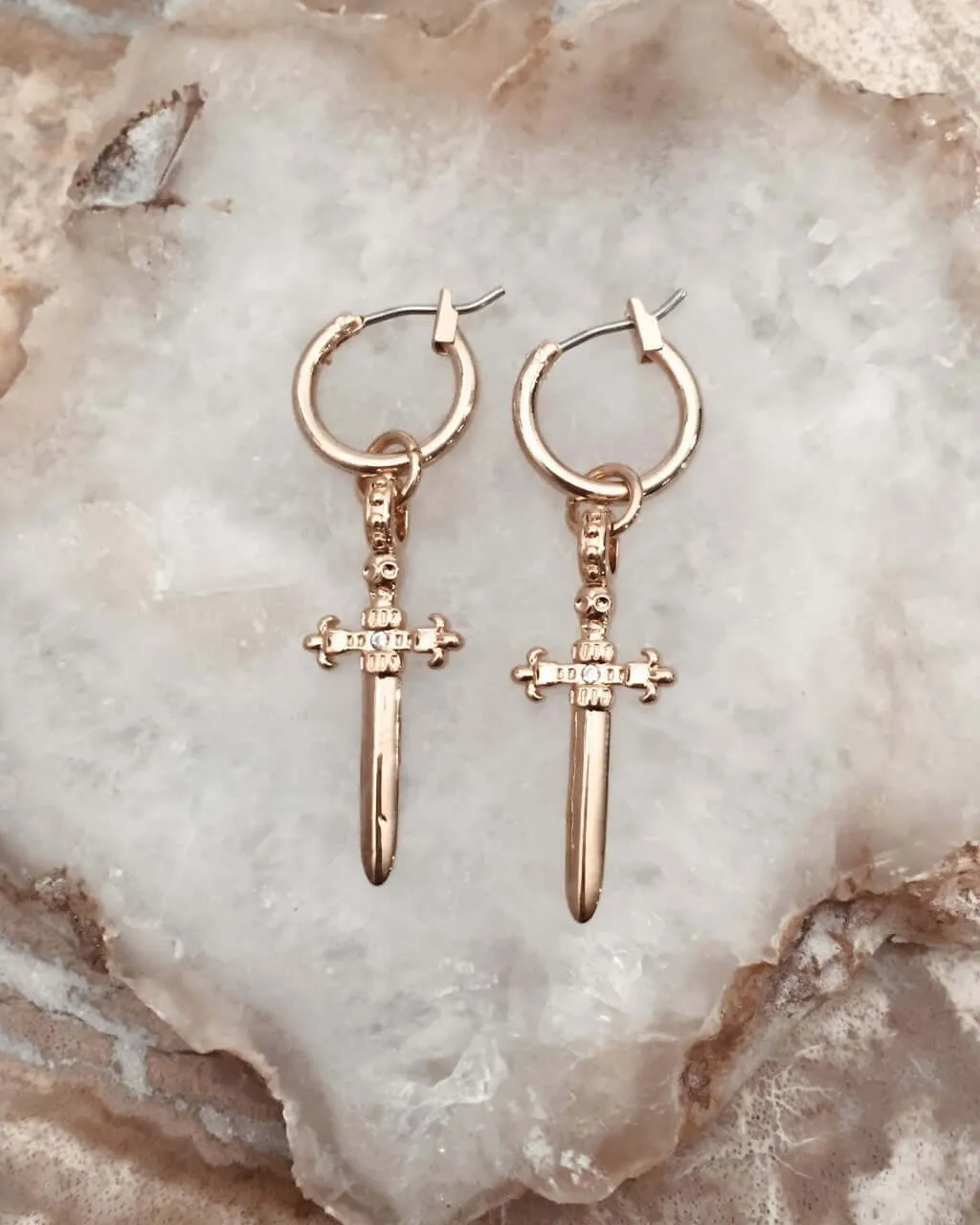 The Dagger Earrings - Silver