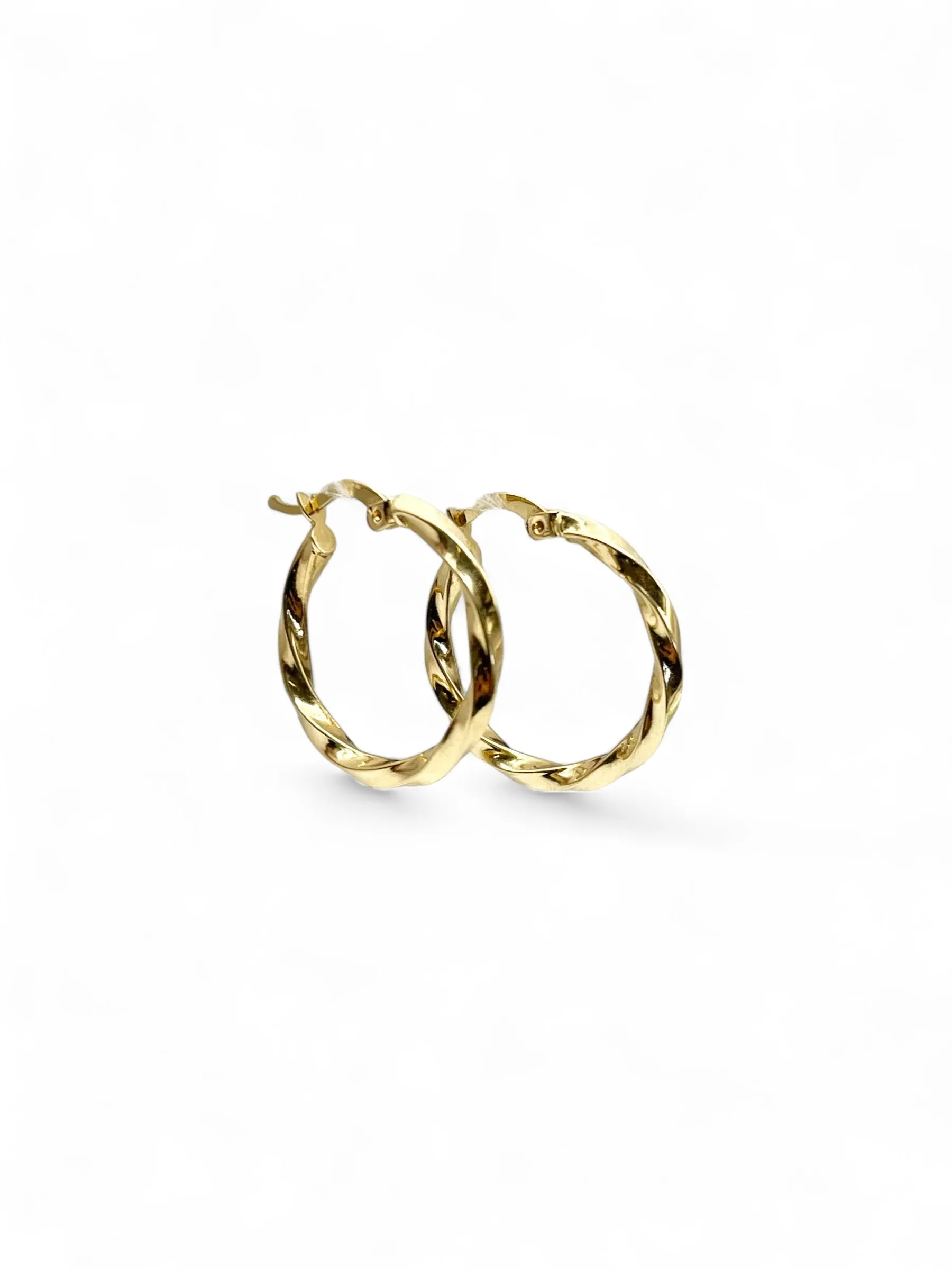 TWISTED HOOP EARRINGS