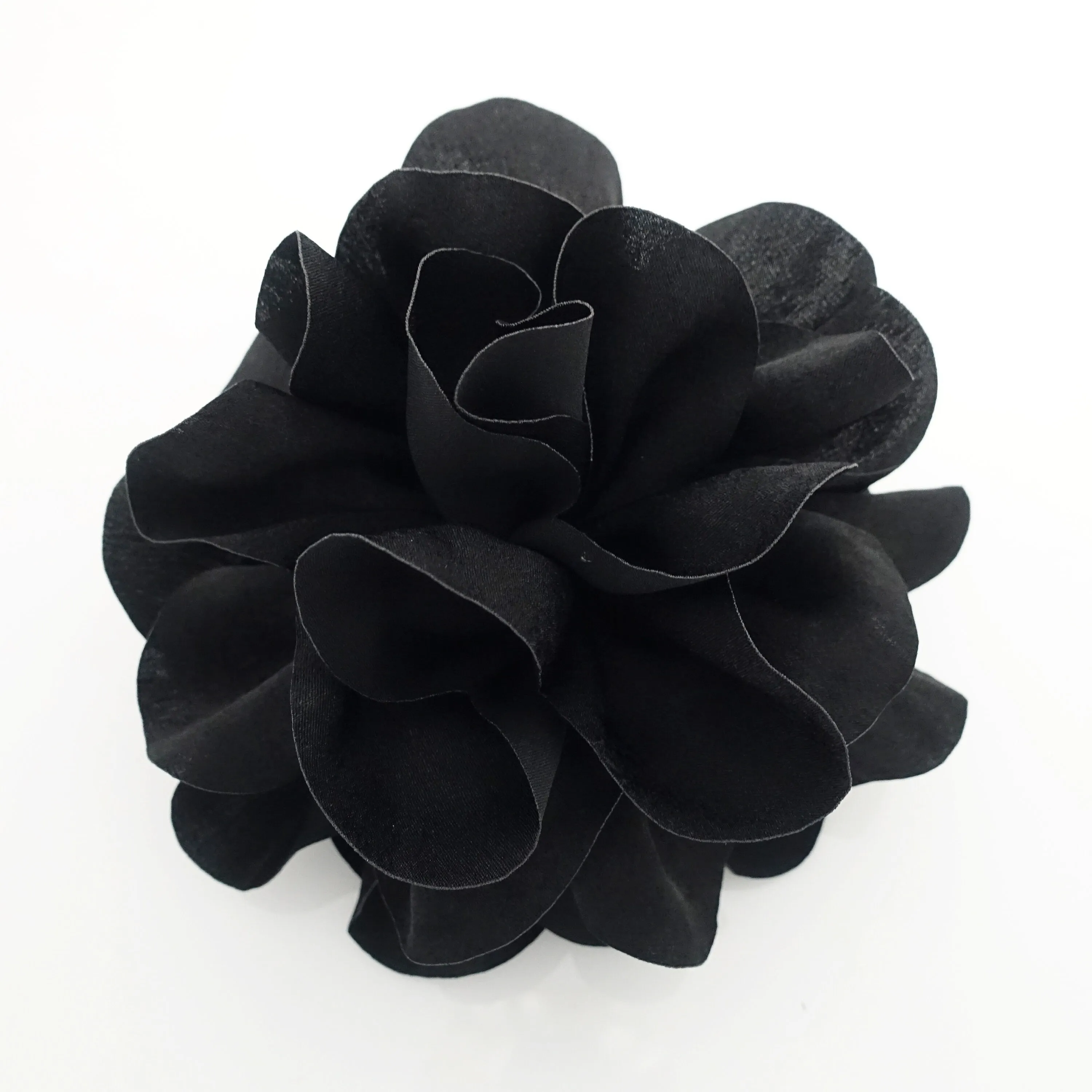 Very big flower glossy petal hair jaw claw special events hair claw clip for women