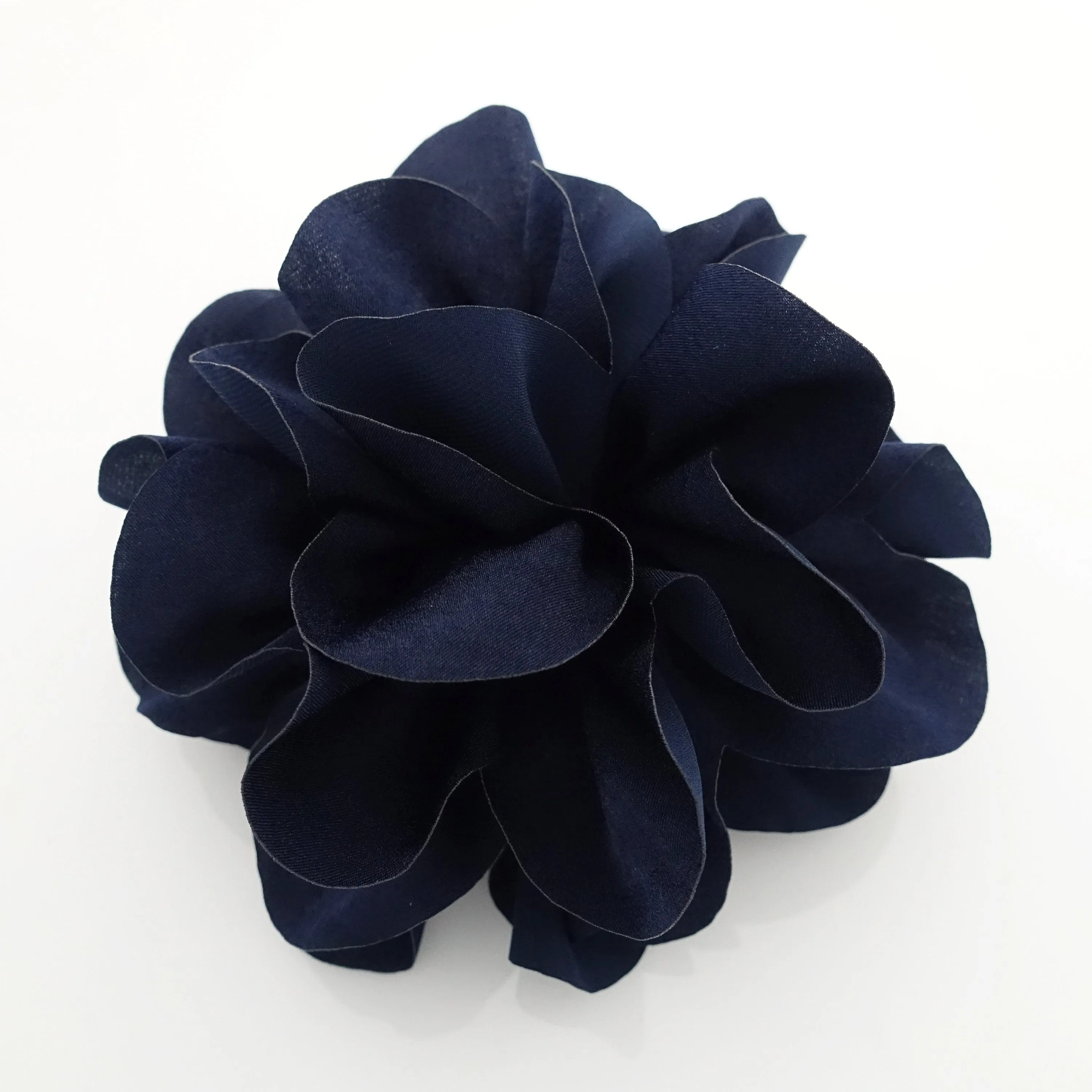 Very big flower glossy petal hair jaw claw special events hair claw clip for women